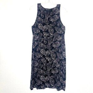 Athleta Santorini Print High Neck Fit Flare Dress Sleeveless Dress Womens Size M